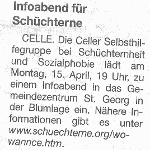  Cellesche Zeitung 13.4.2013 Infoabend für Schüchterne  