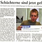  Braunschweiger Zeitung 18.4.2002 Schüchterne sind jetzt gefragt  