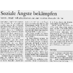  Braunschweiger Zeitung 13.7.2007 Soziale Ängste bekämpfen  
